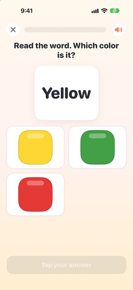 Read the color word